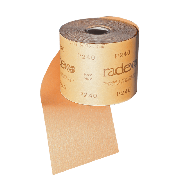 abrasive paper in rolls gold