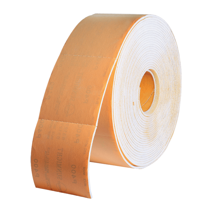 abrasive paper in soft rolls