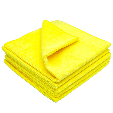 yellow microfiber polishing cloth