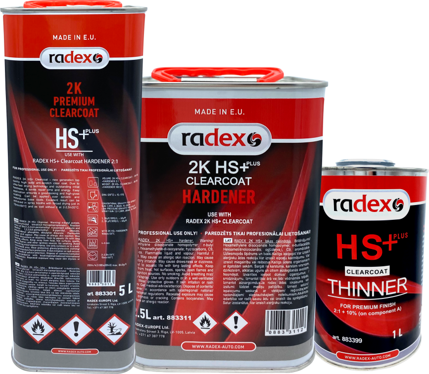2K HS+ clearcoat hardener thinner